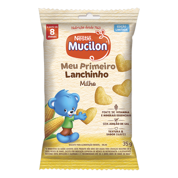 Biscoito de Milho Meu Primeiro Lanchinho Mucilon Nestlé Pacote 35g