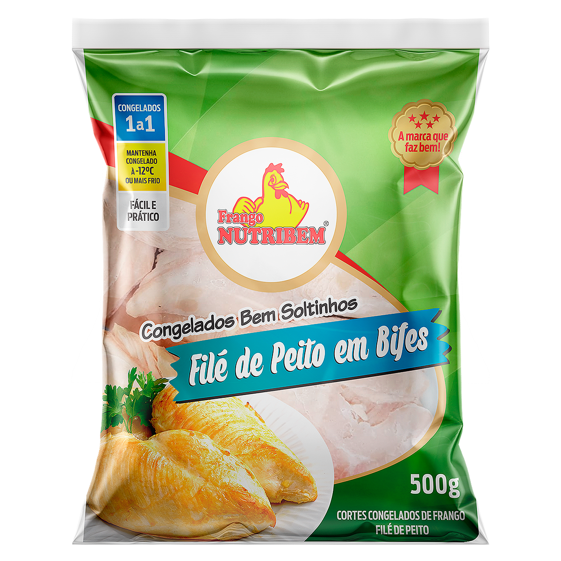 Filé De Peito Congelado Bifes Nutribem 500g