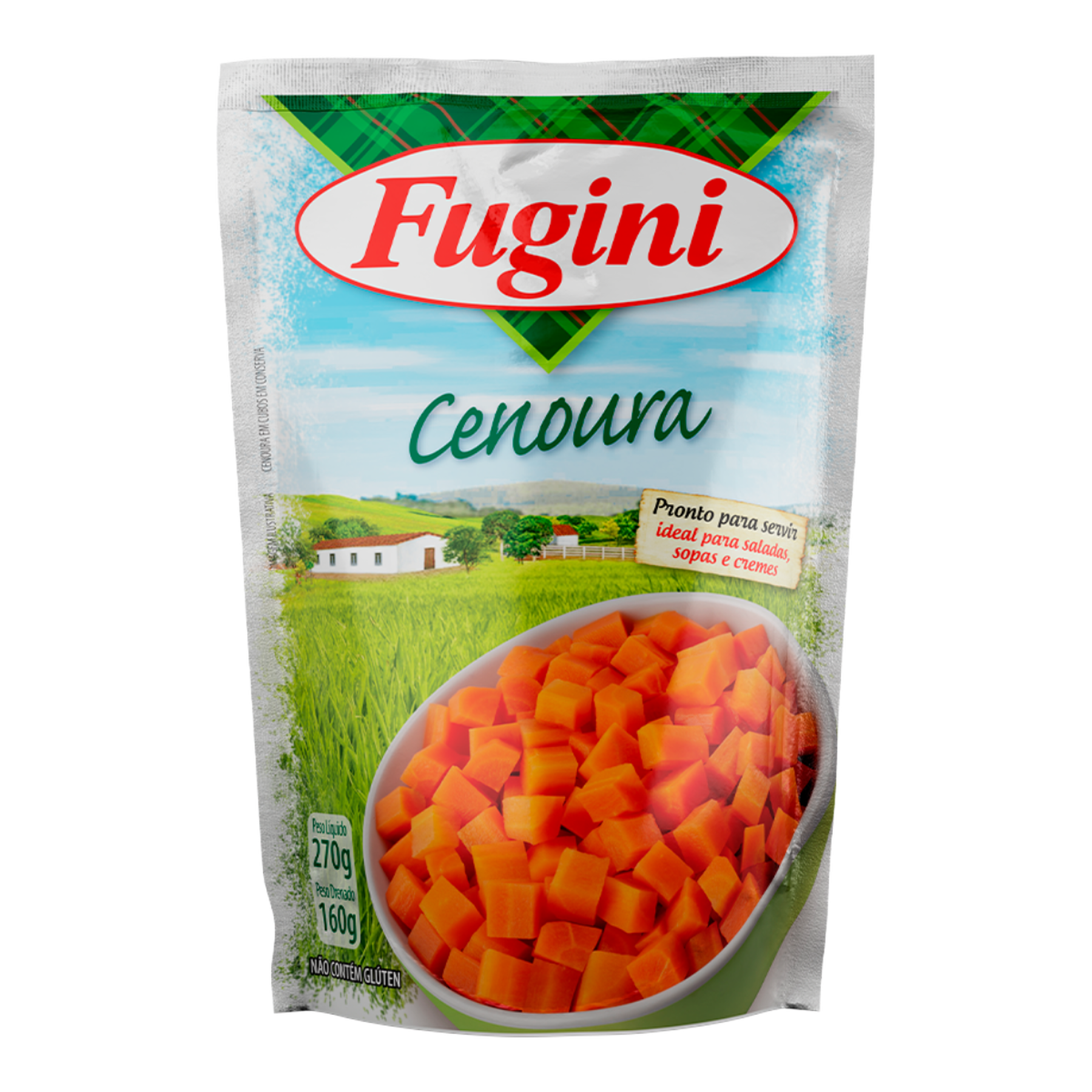 Cenoura em Conserva Fugini Sach&ecirc; 160g