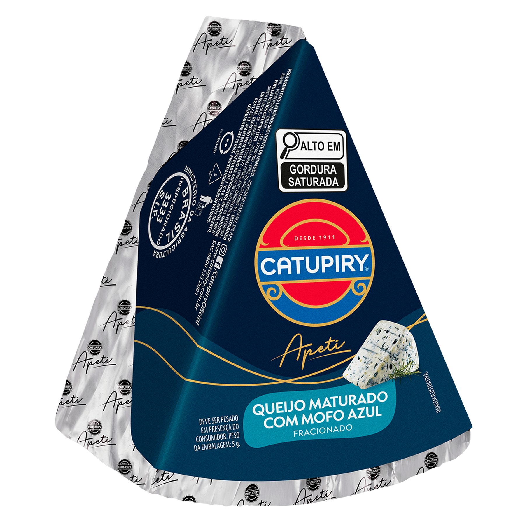 Queijo Mofo Azul Fracionado Apeti Catupiry aprox. 300g