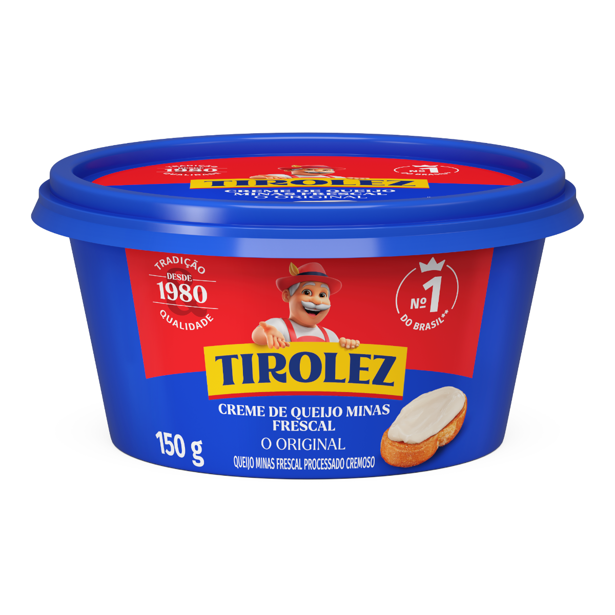 Creme de Queijo Minas Frescal Original Tirolez Pote 150g