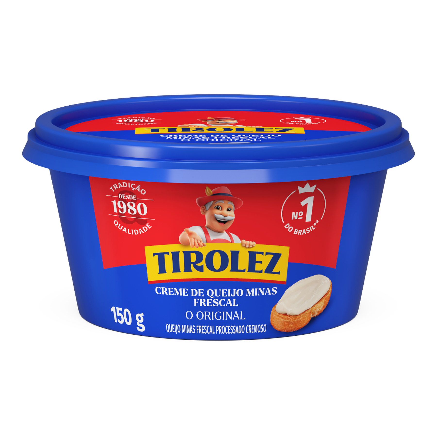 Creme de Queijo Minas Frescal Original Tirolez Pote 150g