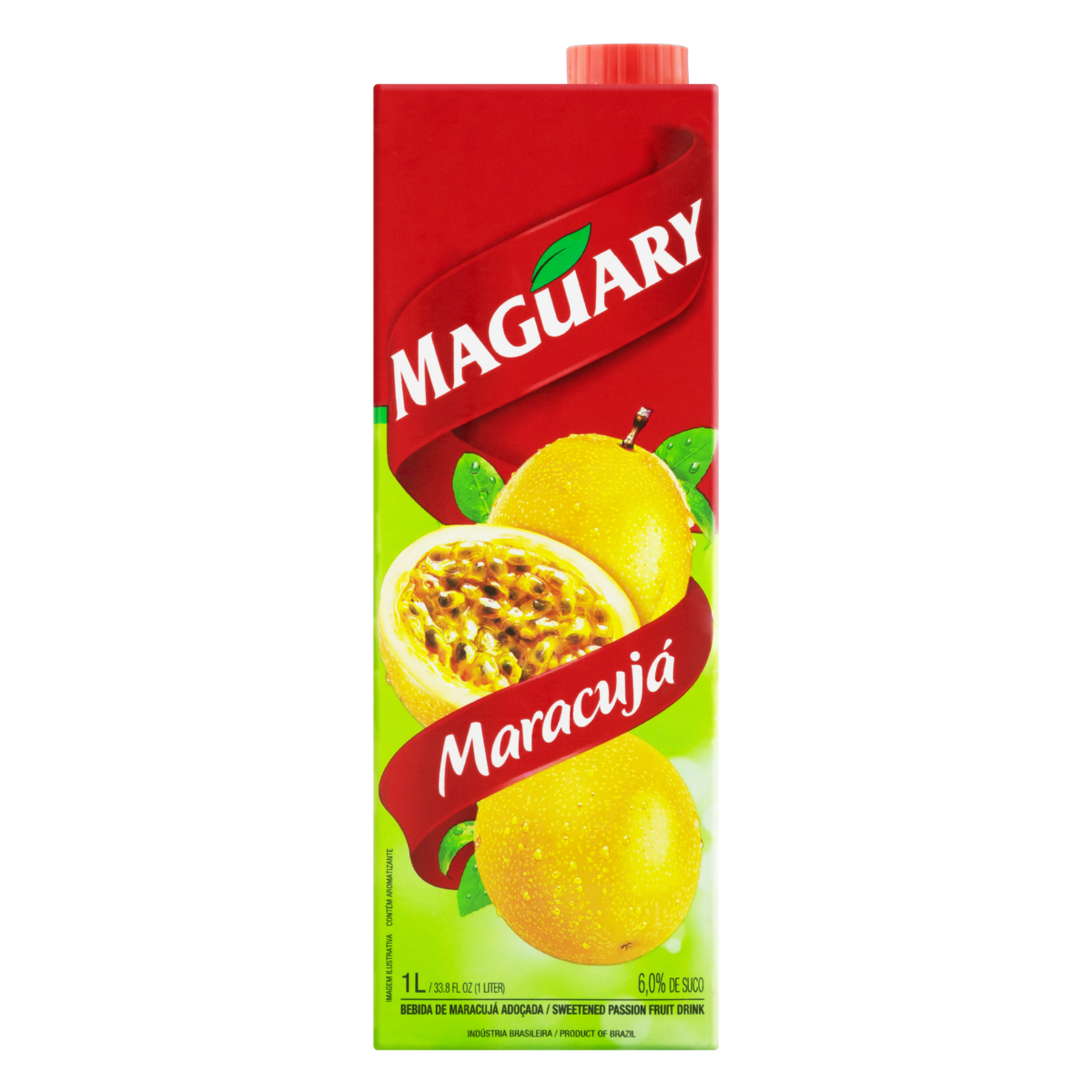 Bebida Ado&ccedil;ada Maracuj&aacute; Maguary Caixa 1l