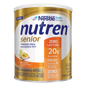 Composto Lácteo Zero Lactose Nestlé Nutren Senior Lata 740g