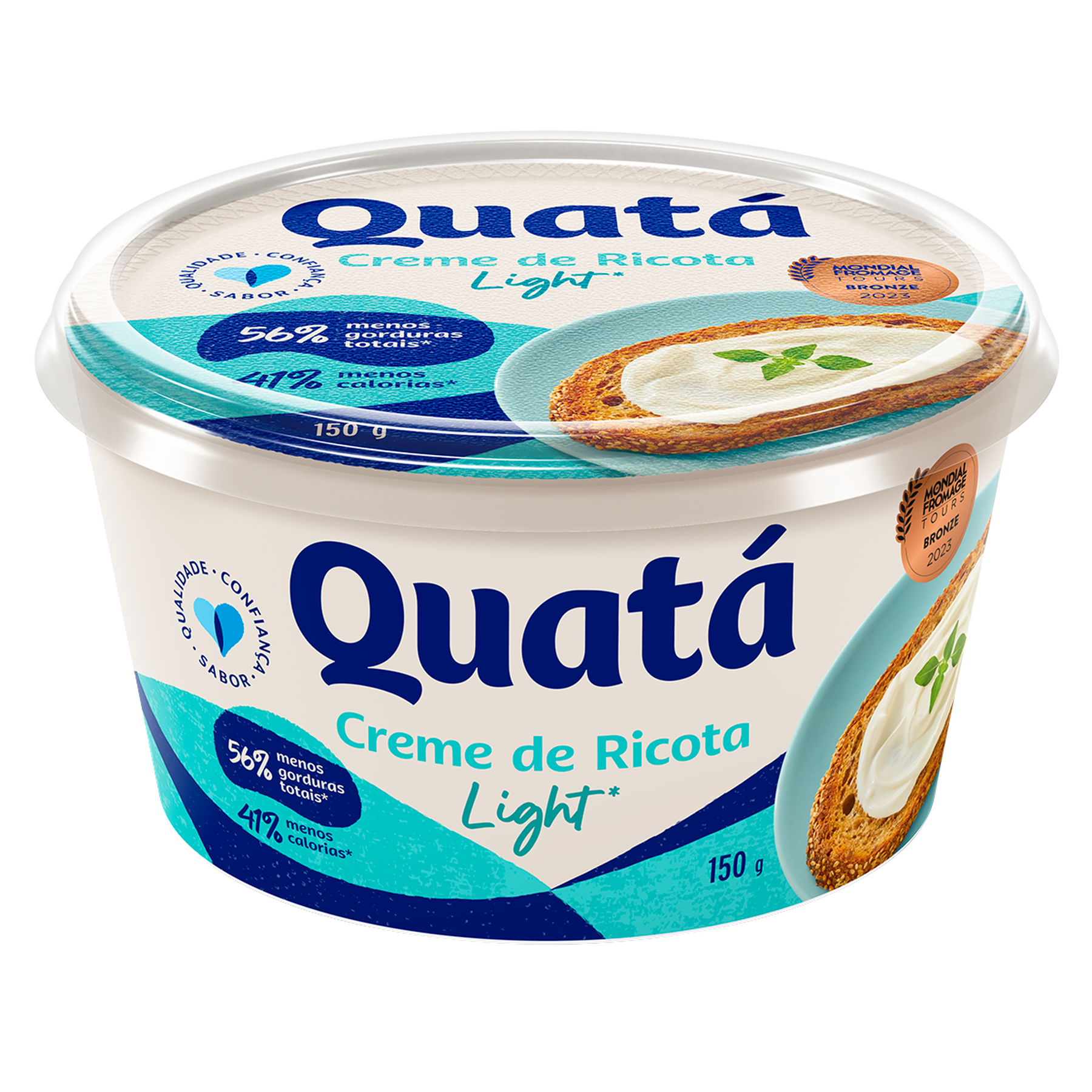 Creme de Queijo Ricota Light Quatá Pote 150g