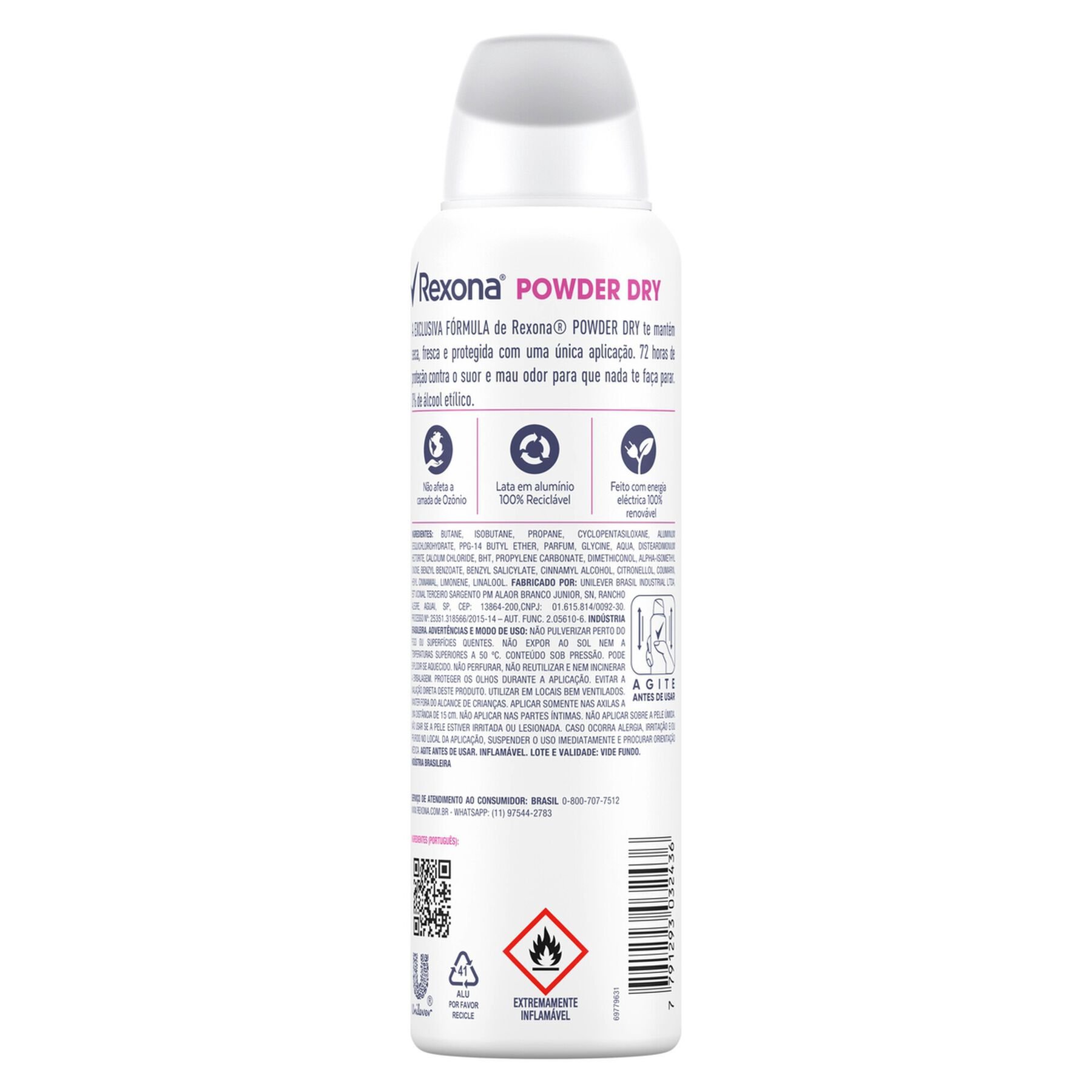 Desodorante Rexona Feminino Powder Dry 150ml