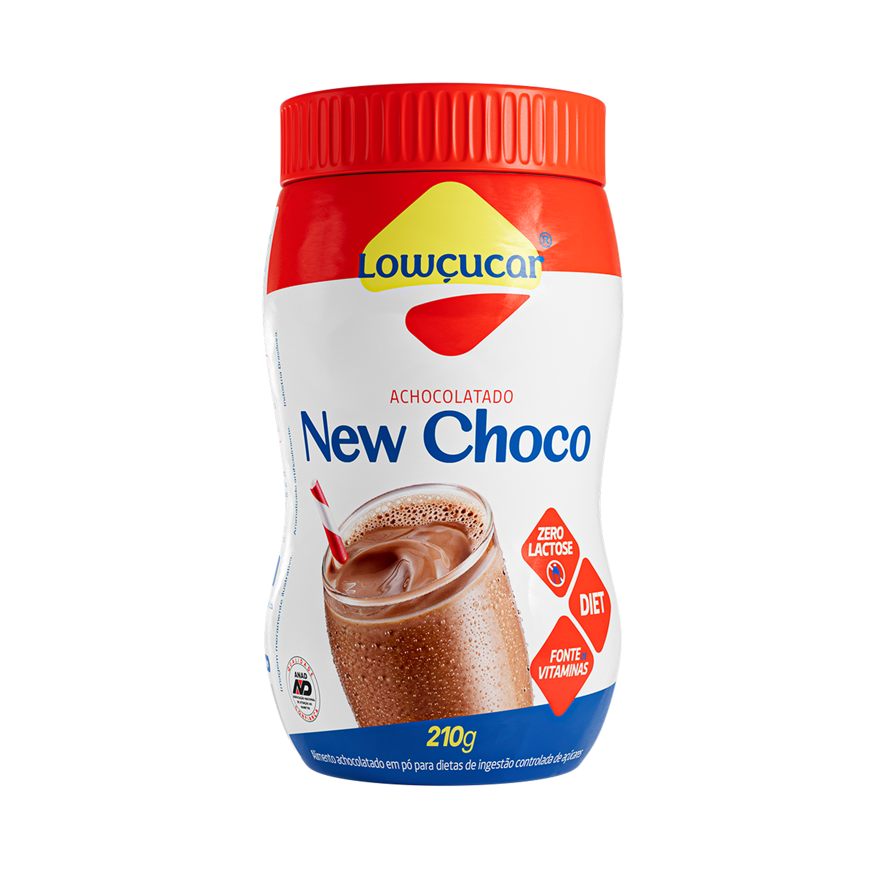 Achocolatado em Pó New Choco Lowçucar 210g