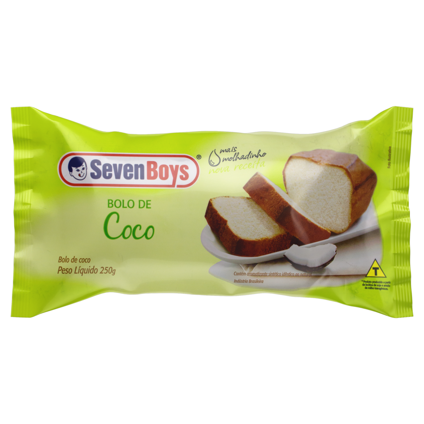 Bolo Coco Seven Boys Pacote 250g