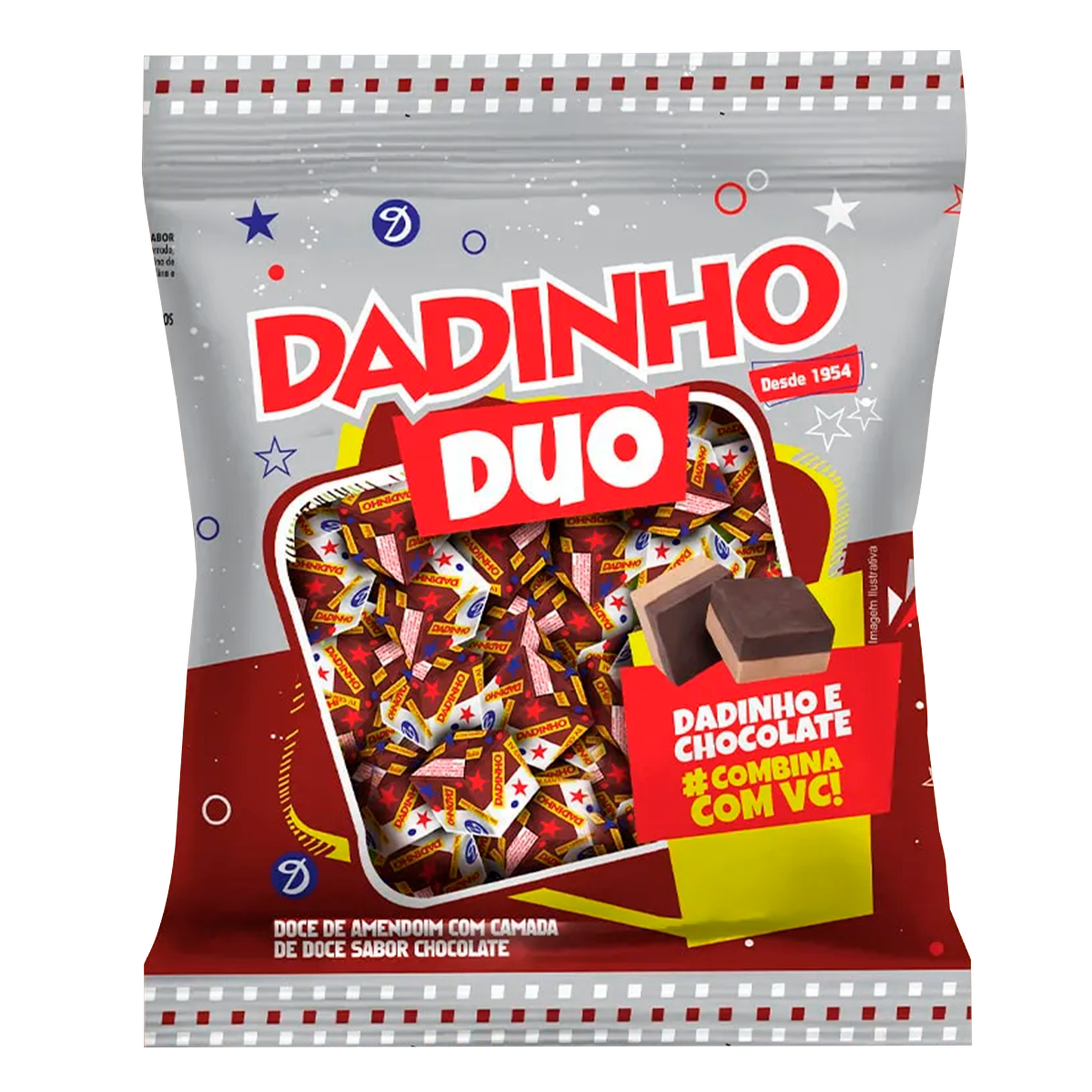 Doce de Amendoim Duo Dadinho Pacote 90g