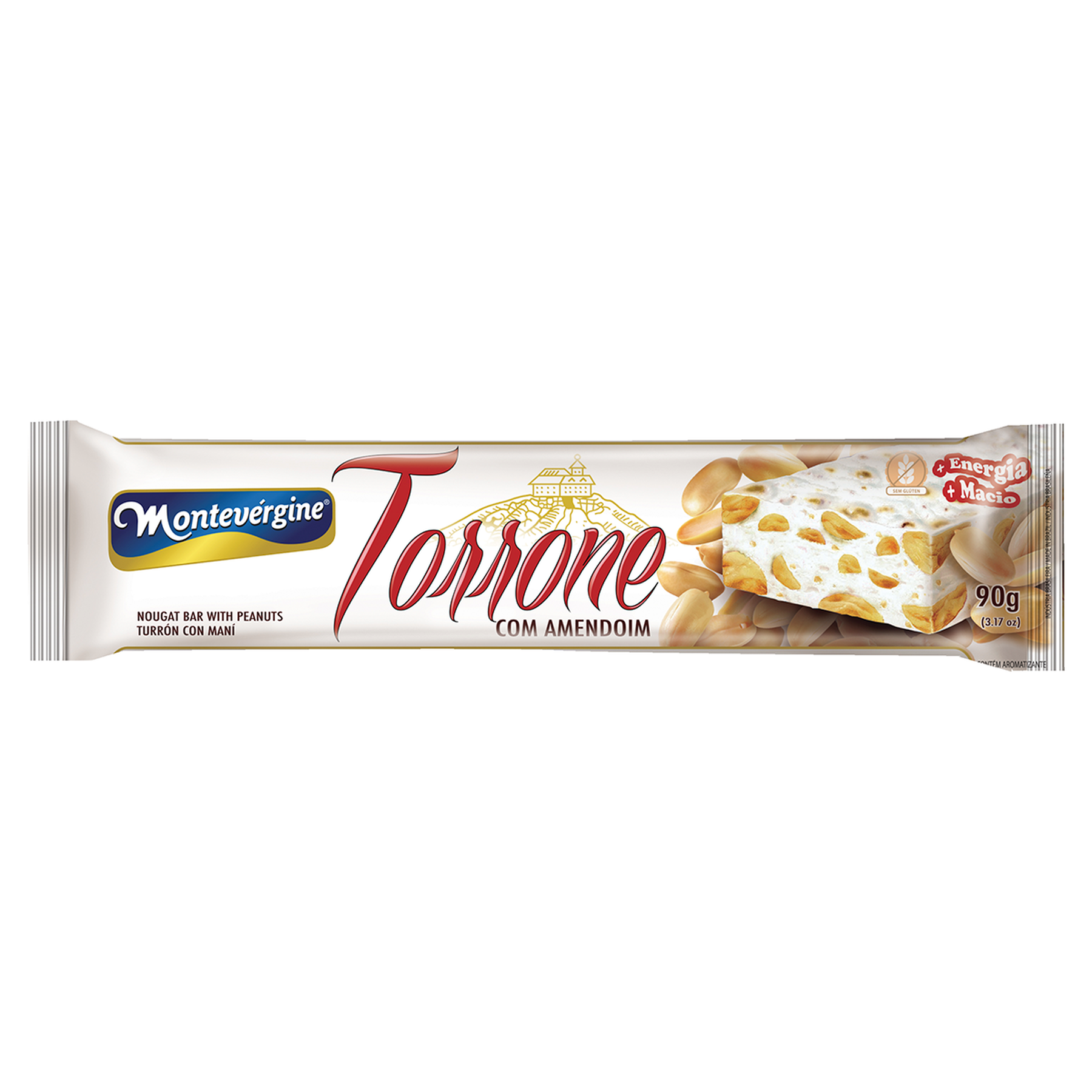 Torrone com Amendoim Montev&eacute;rgine 90g