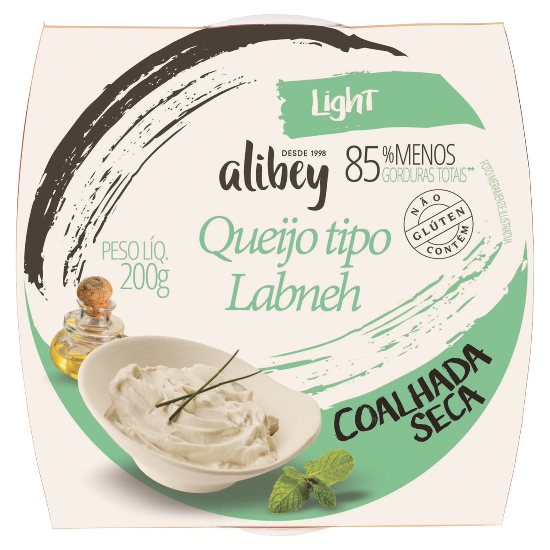 Queijo Labneh Light Alibey Pote 200g