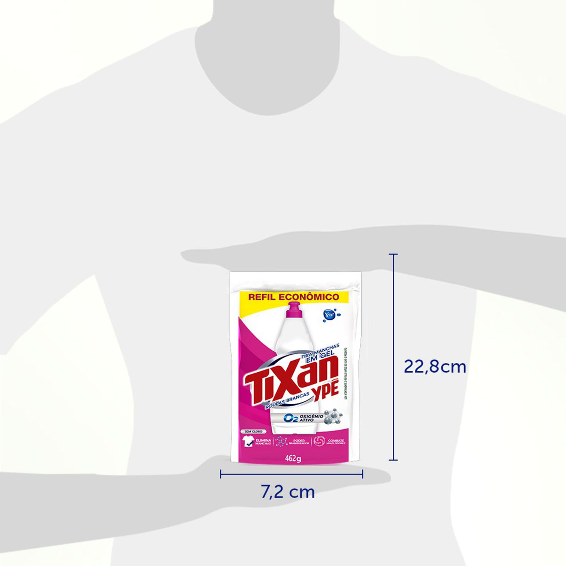 Tira Manchas Gel Roupas Brancas Tixan Ypê Sachê 462g