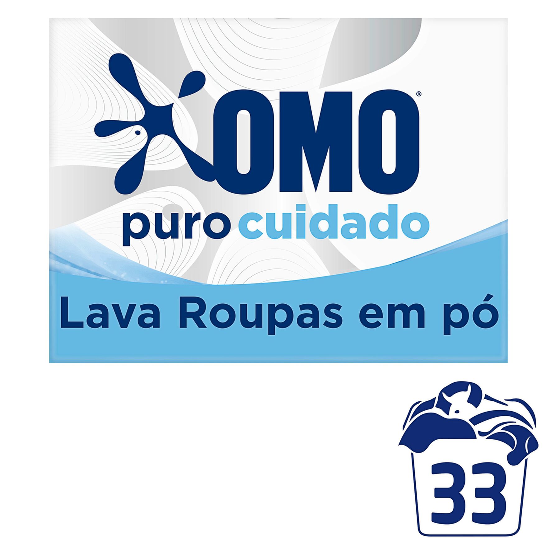 Sab&atilde;o em P&oacute; Lava Roupas Puro Cuidado Omo Caixa 2,2kg - Embalagem Tamanho Fam&iacute;lia&nbsp;&nbsp;