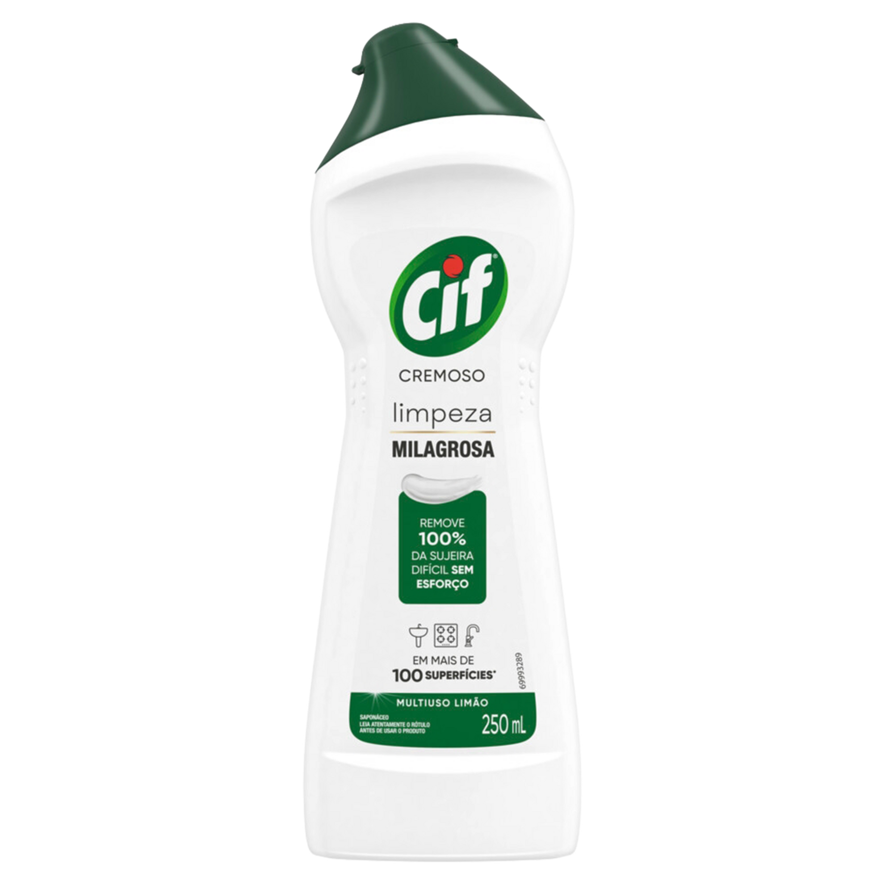 Sapon&aacute;ceo Cremoso Multiuso Lim&atilde;o Cif Squeeze 250ml