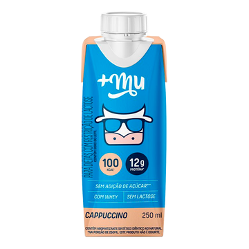 Bebida Láctea Cappuccino C/ Whey Sem Adição Açúcar Sem Lactose +Mu 250ml