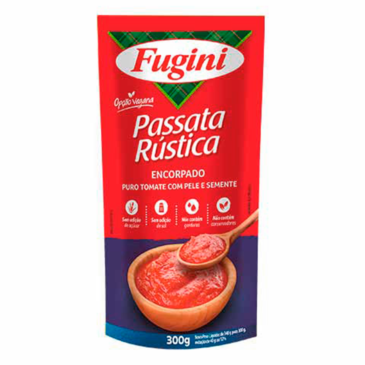 Passata de Tomate R&uacute;stica Fugini 300g