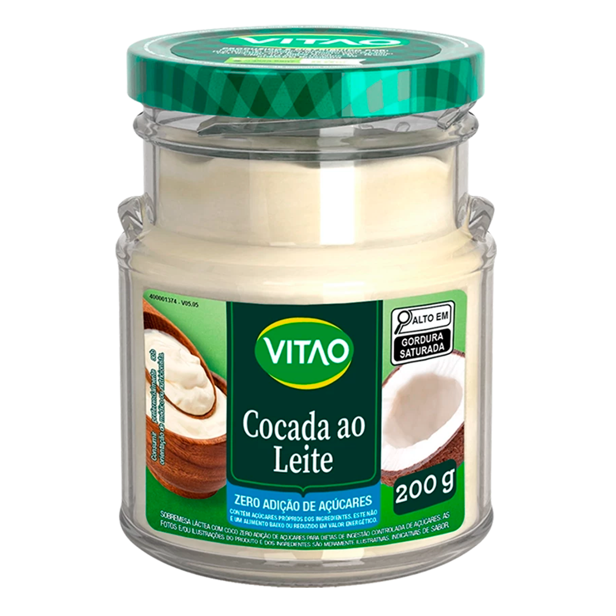 Cocada ao Leite Vitao Vidro 200g