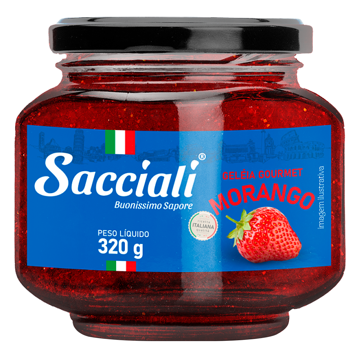 Geleia de Morango Sacciali 320g