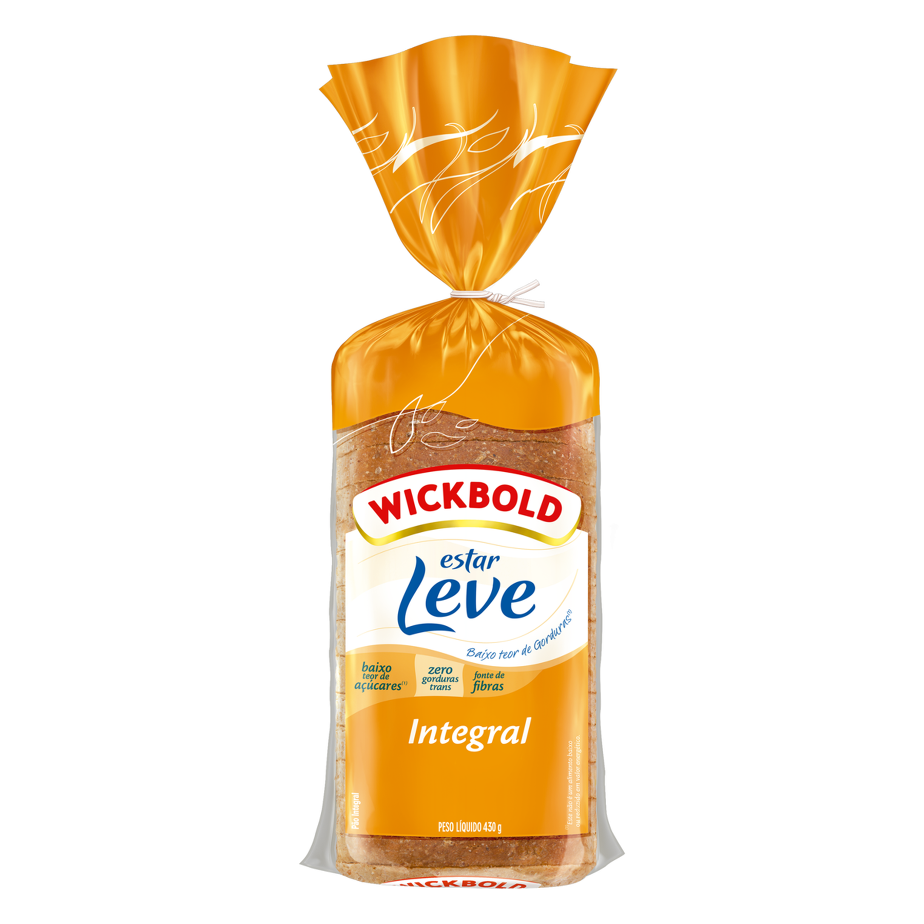 Pão de Forma Integral Wickbold Estar Leve Pacote 430g