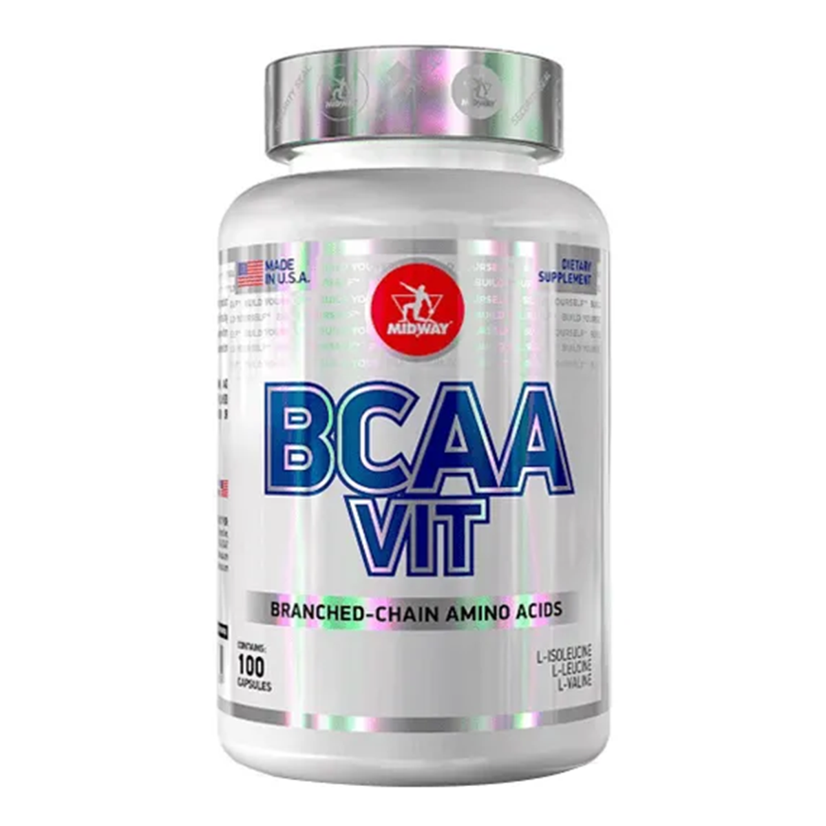 BCAA Vit Midway Labs 100 C&aacute;psulas