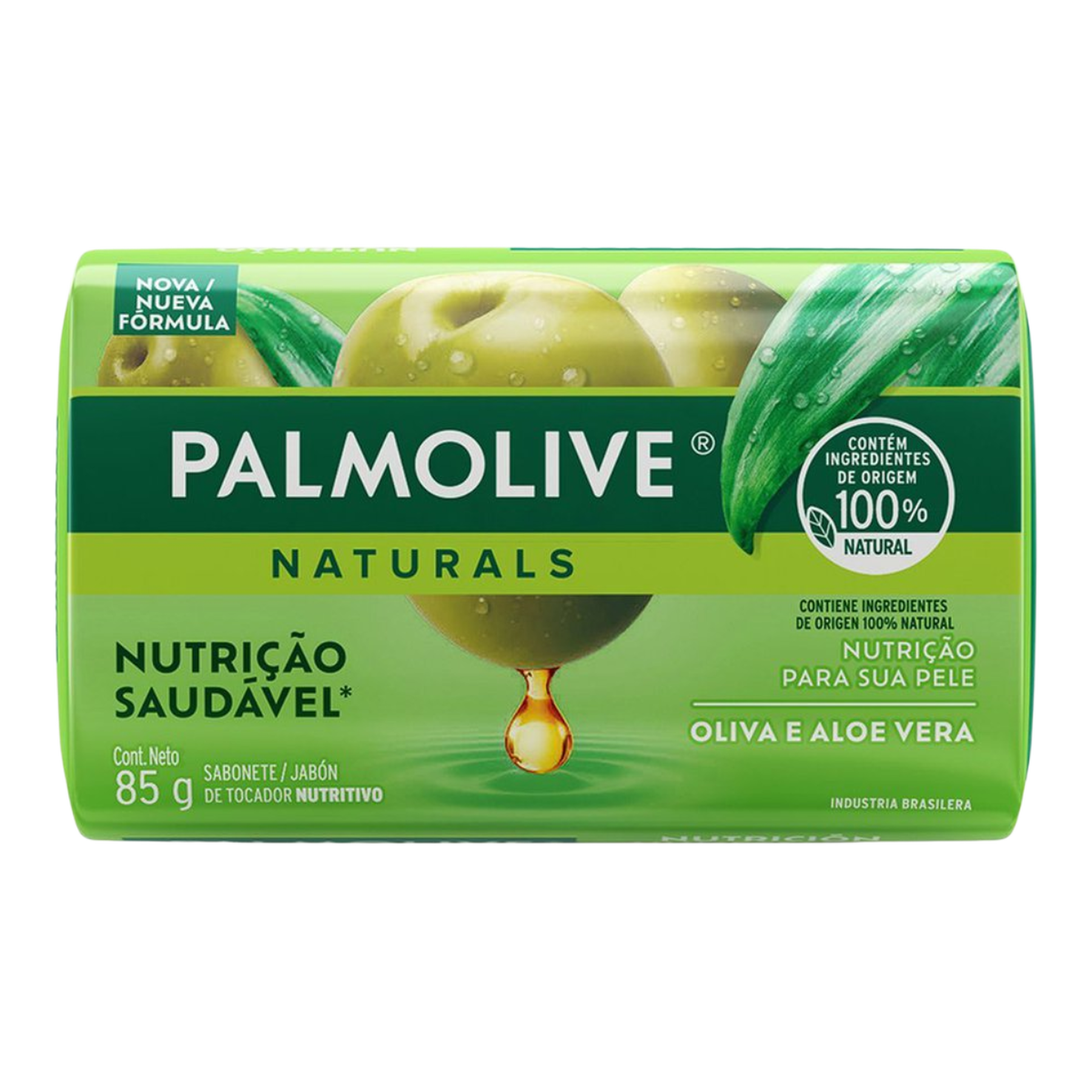 Sabonete Barra Palmolive Naturals Nutri&ccedil;&atilde;o Saud&aacute;vel Envolt&oacute;rio 85g