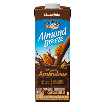 Bebida à Base de Amêndoa Chocolate Blue Diamond Almond Breeze Caixa 1l