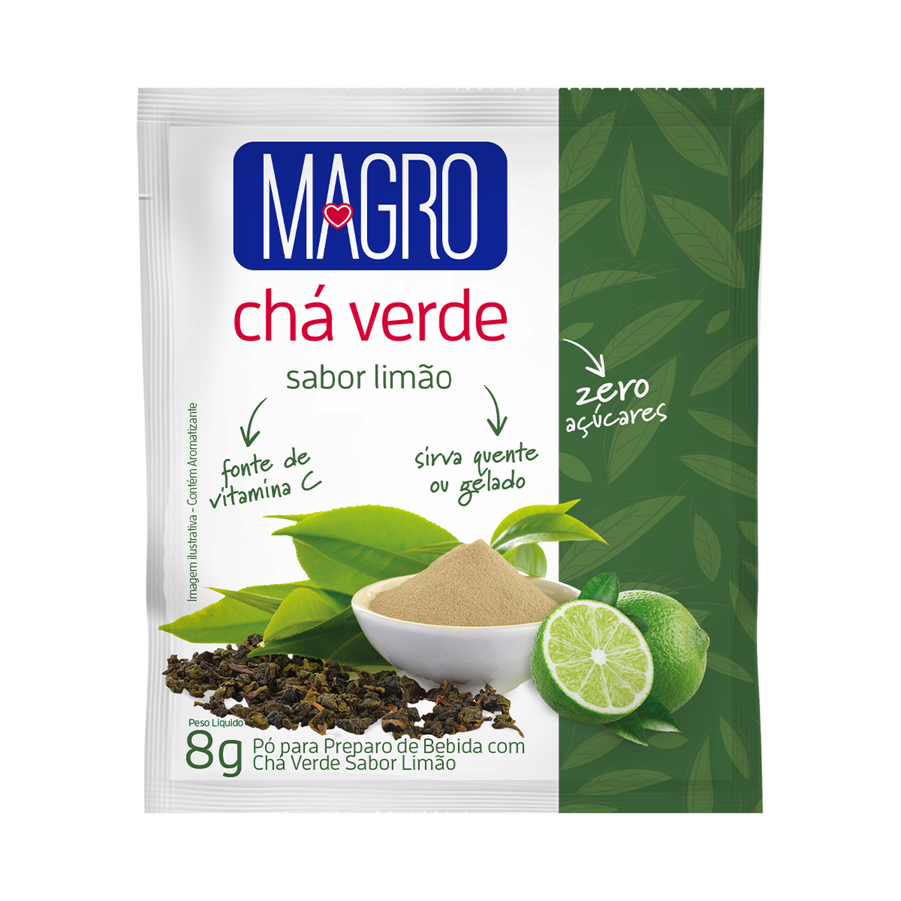 Chá Verde Limão Magro 8g