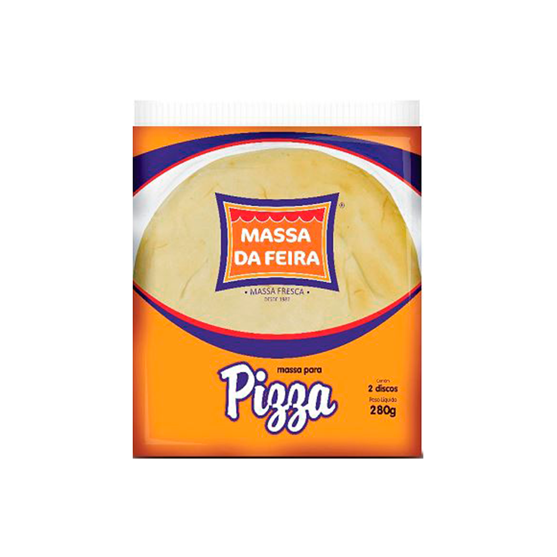 Massa para Pizza Massa da Feira 280g C/2 Unidades