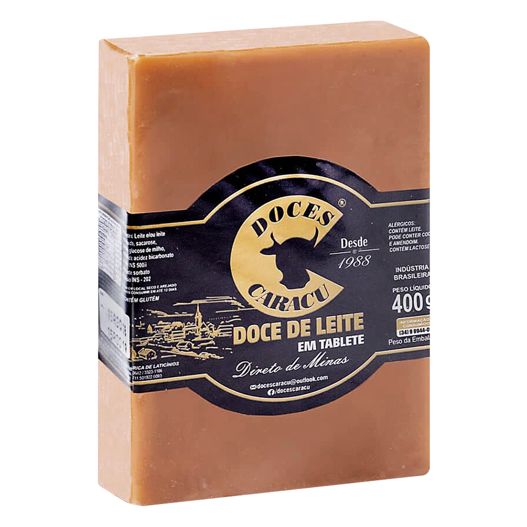 Doce de Leite Doces Caracu Tablete 400g