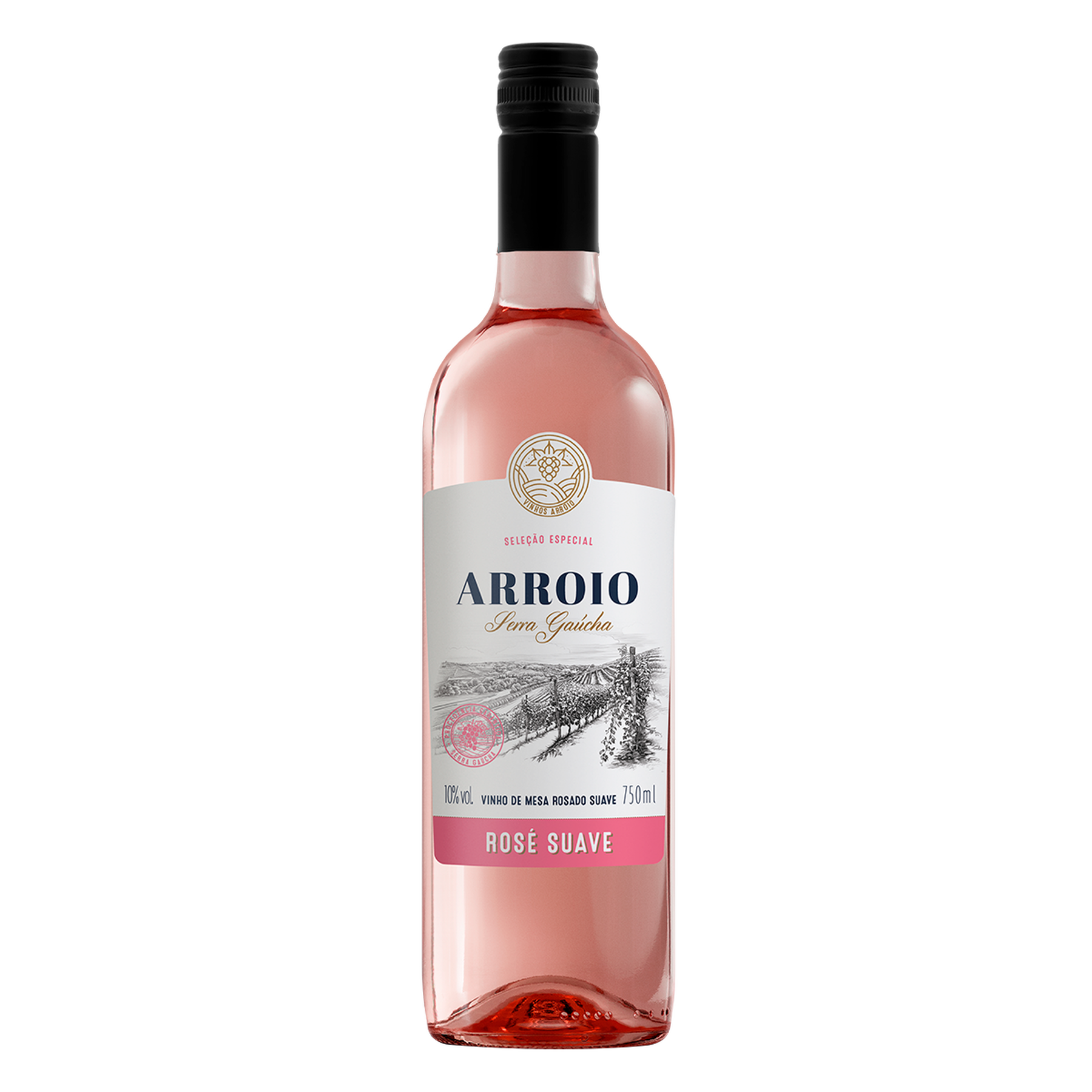 Vinho Rosé Suave Arroio Garrafa 750ml