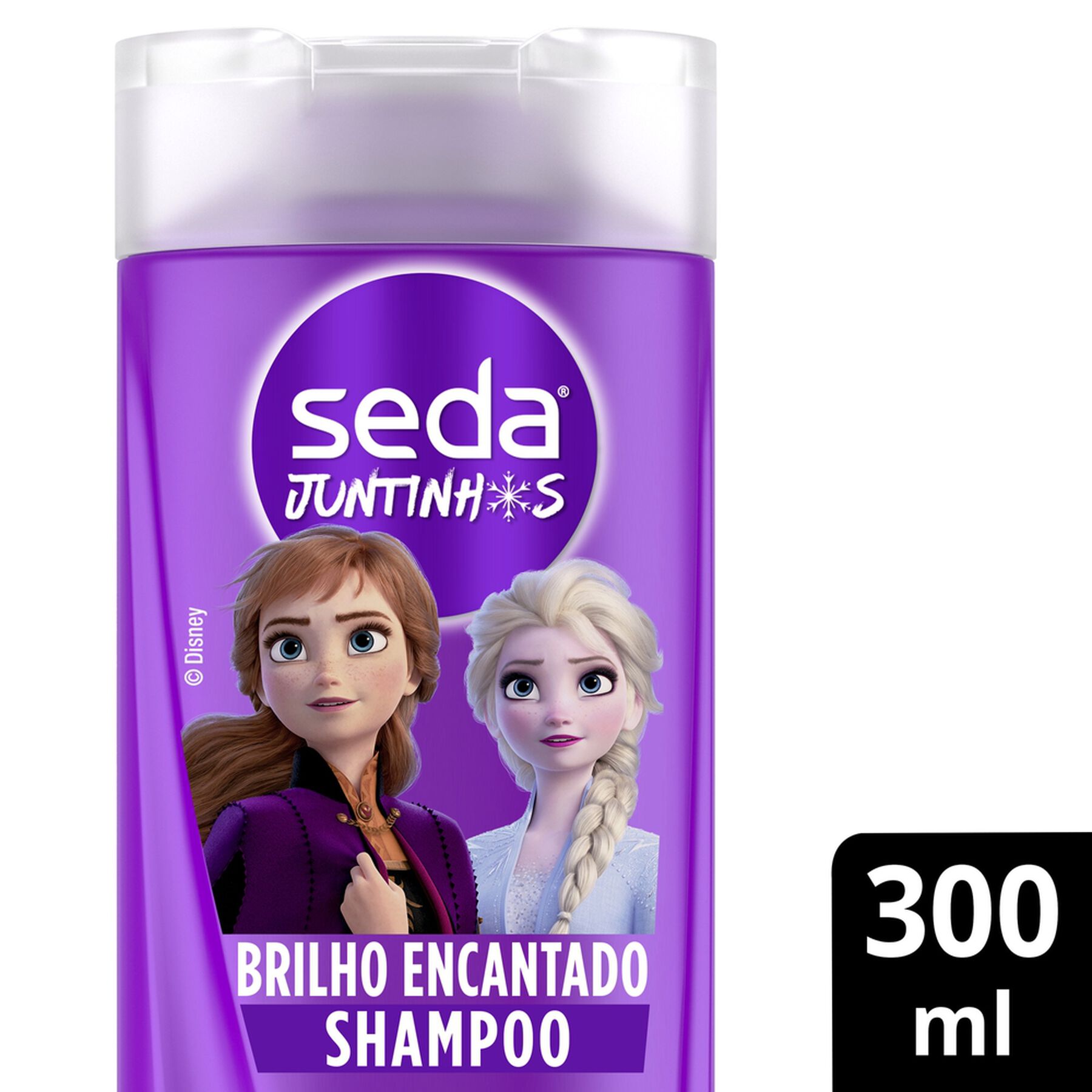 Shampoo Infantil Frozen Brilho Encantado Seda Juntinhos Frasco 300ml