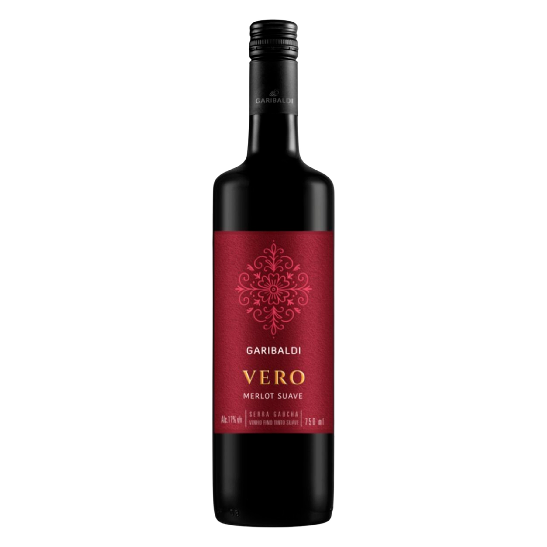 Vinho Tinto Merlot Suave Vero Garibaldi Garrafa 750ml