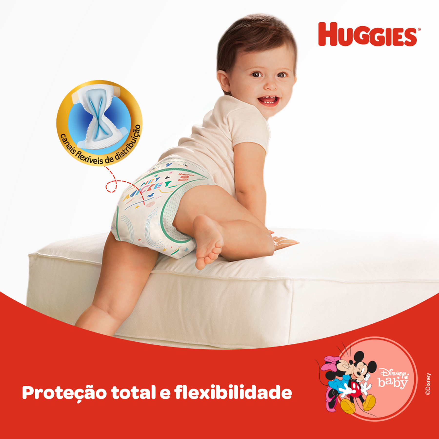 Fralda Descartável Infantil Huggies Supreme Care XG Pacote 26 Unidades