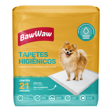 Tapete Higiênico para Cães Baw Waw C/21 Unidades