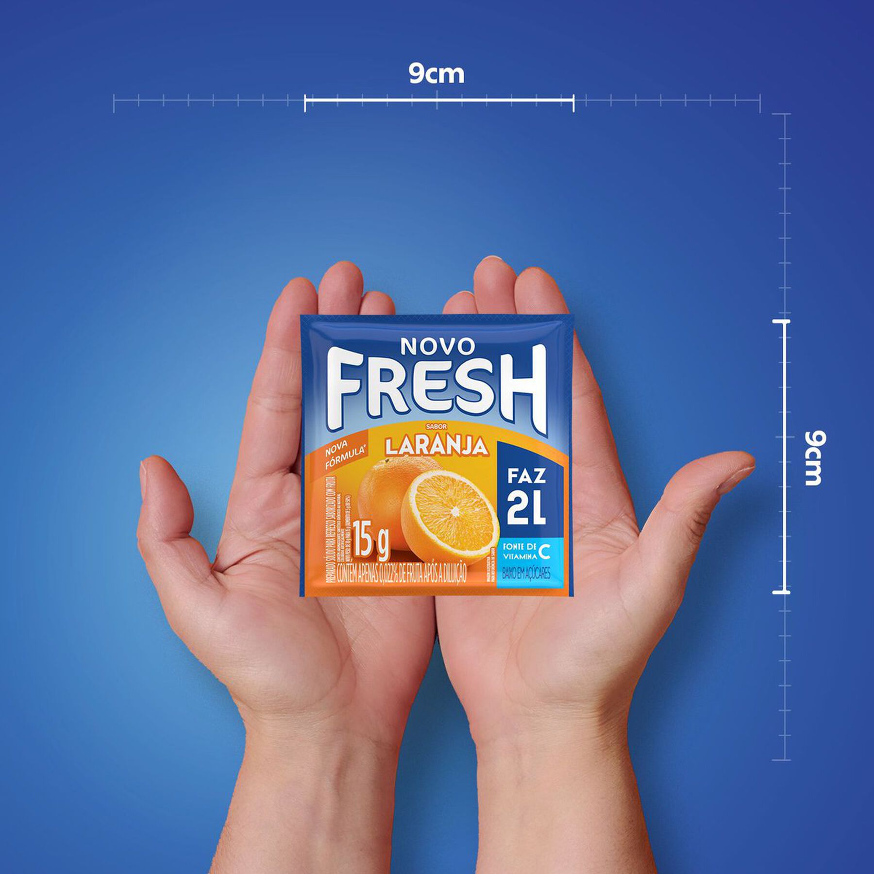 Refresco em P&oacute; Laranja Fresh Pacote 15g