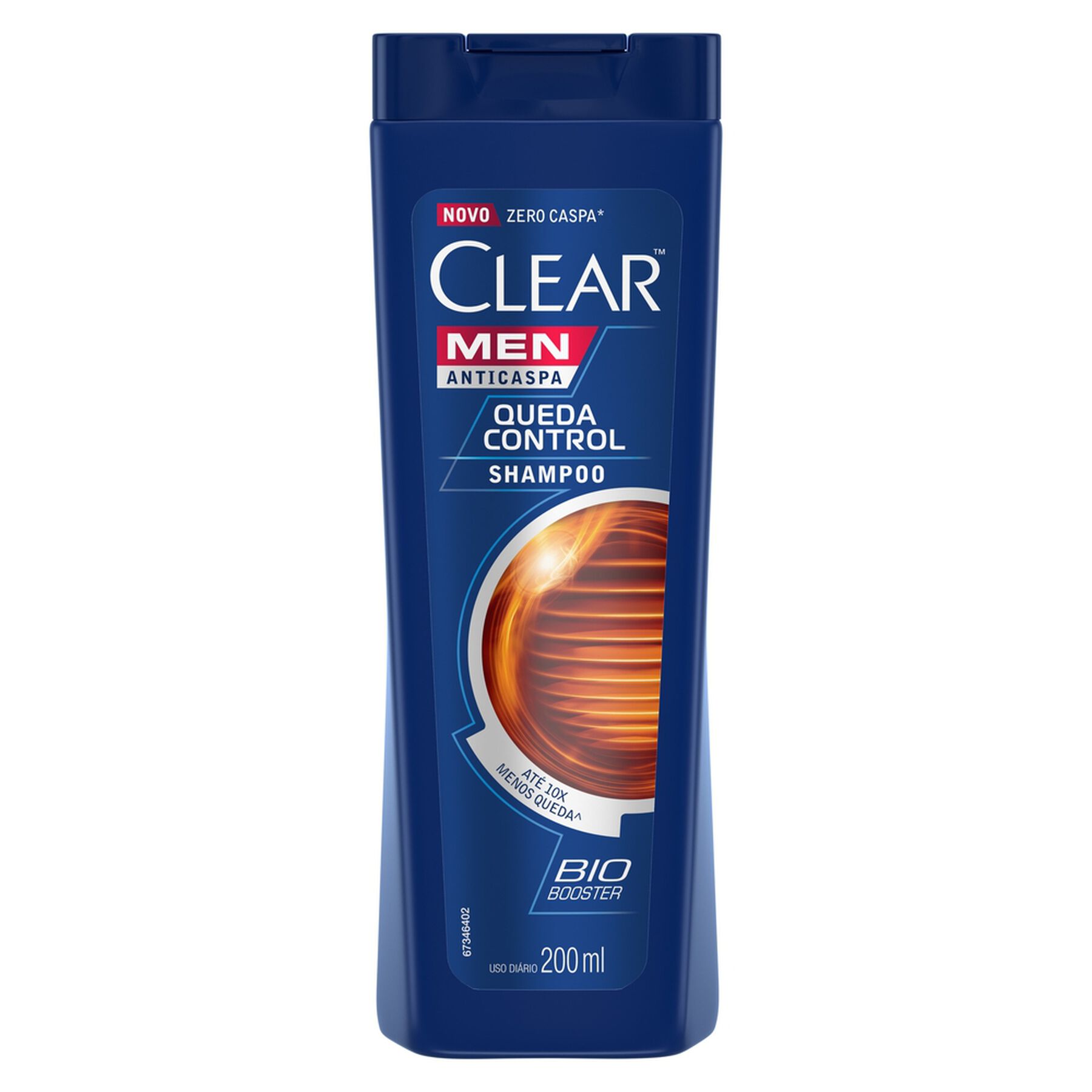 Shampoo Anticaspa Clear Men Queda Control Frasco 200ml