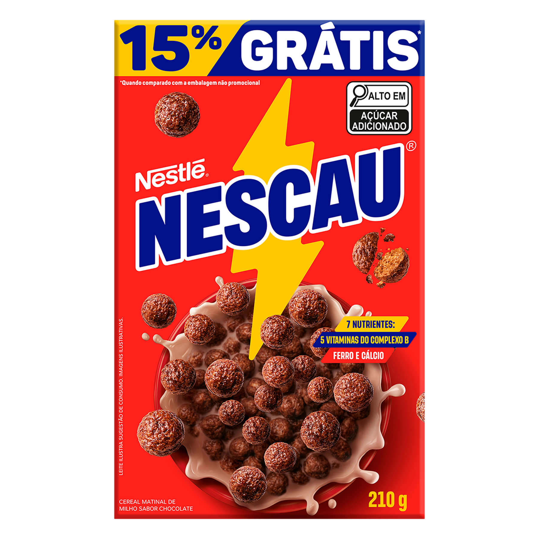 Cereal Matinal Nescau Nestl&eacute; Caixa 210g