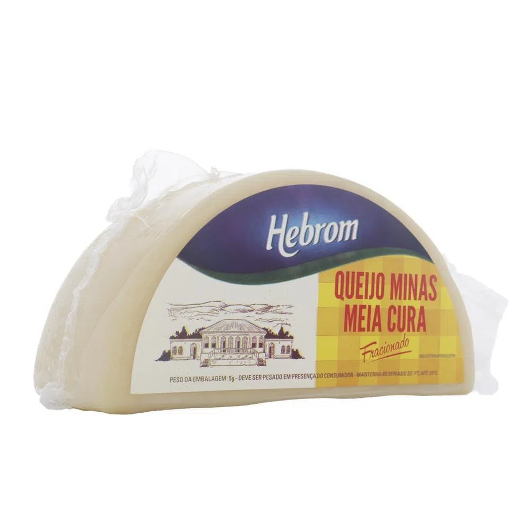 Queijo Minas Meia Cura Hebrom aprox. 500g