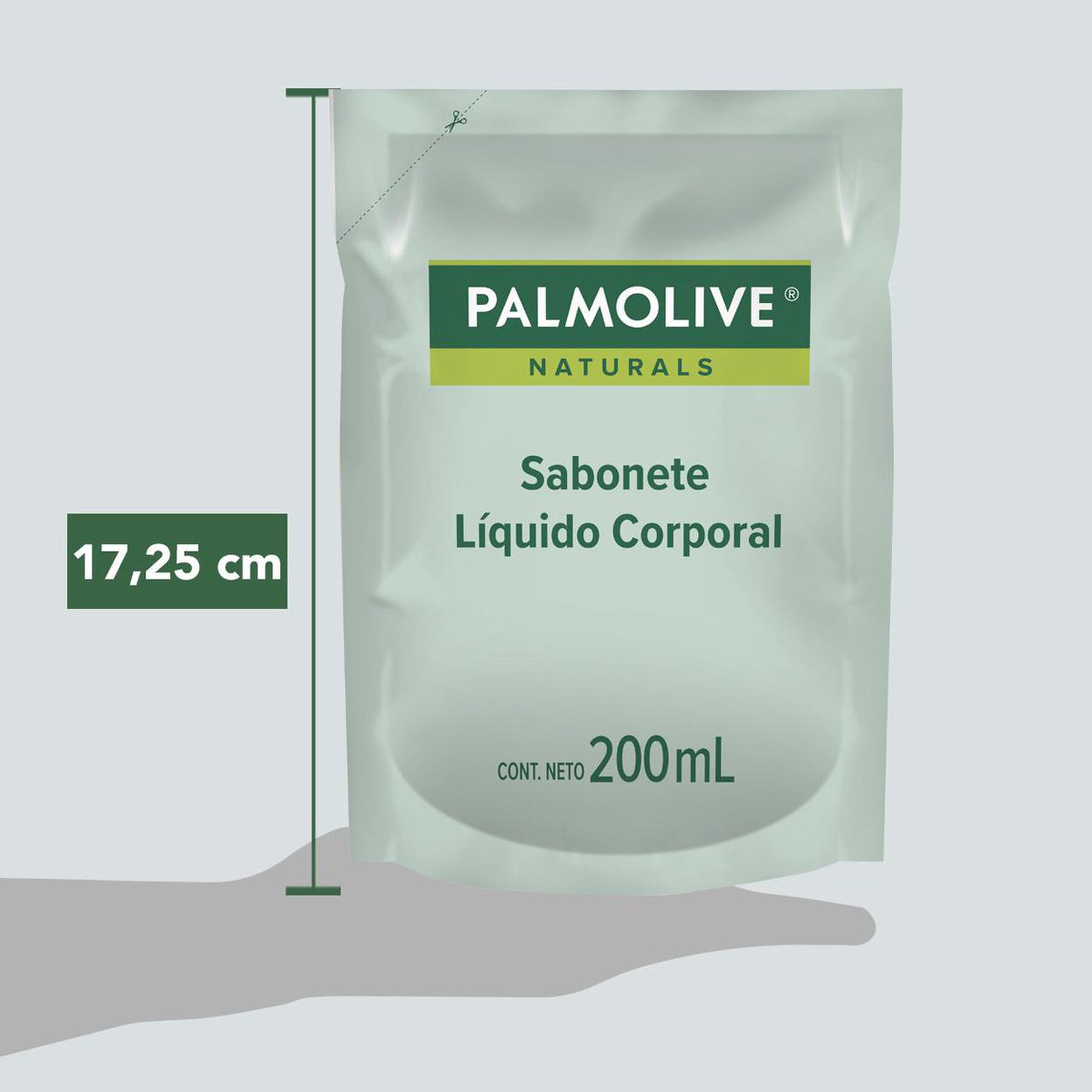 Sabonete L&iacute;quido Sensa&ccedil;&atilde;o Luminosa Palmolive Naturals Sach&ecirc; 200ml Embalagem Econ&ocirc;mica