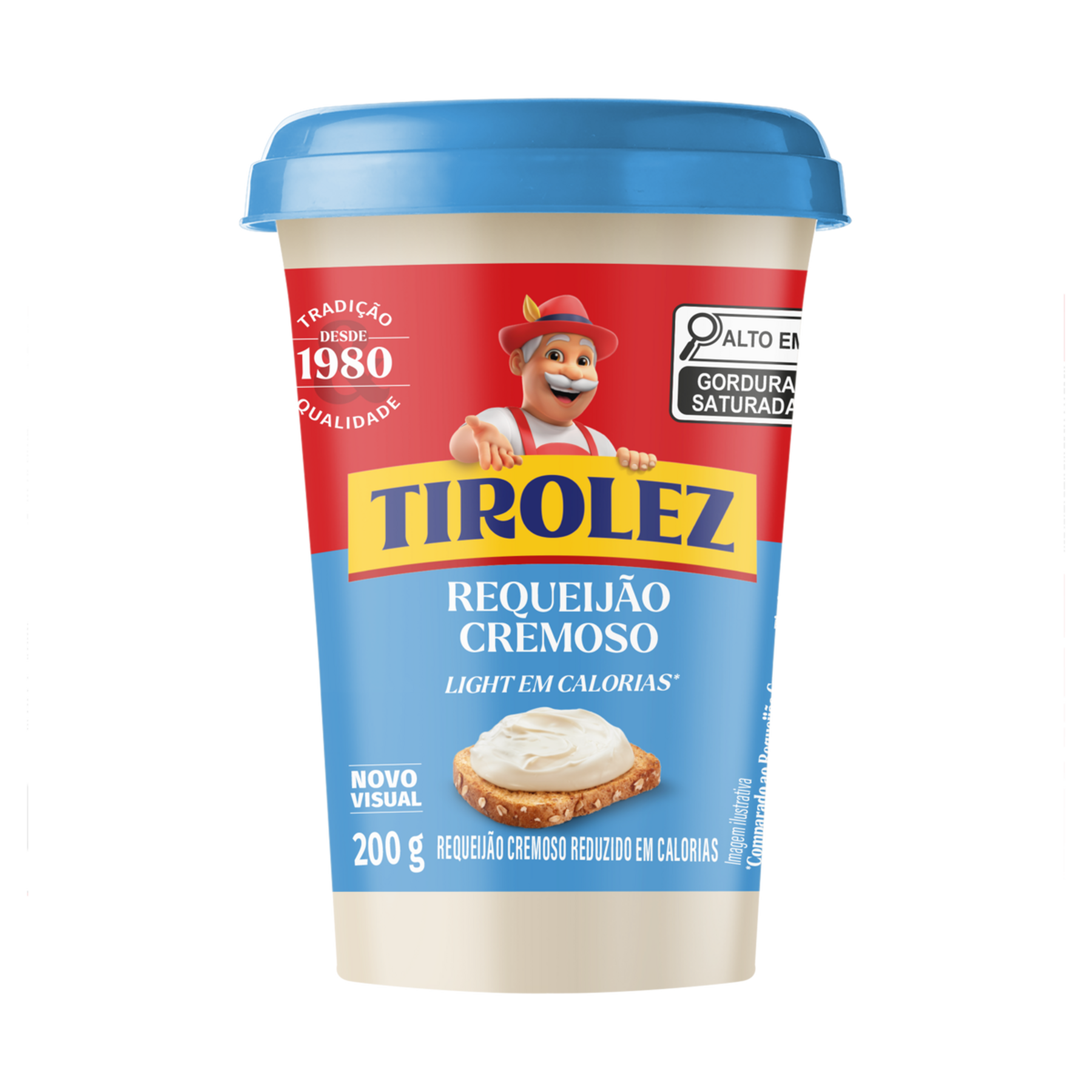 Requeijão Cremoso Light Tirolez Copo 200g