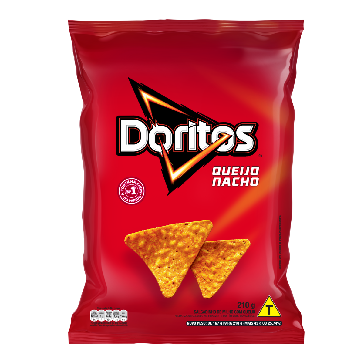 Salgadinho de Milho Queijo Nacho Doritos Pacote 210g