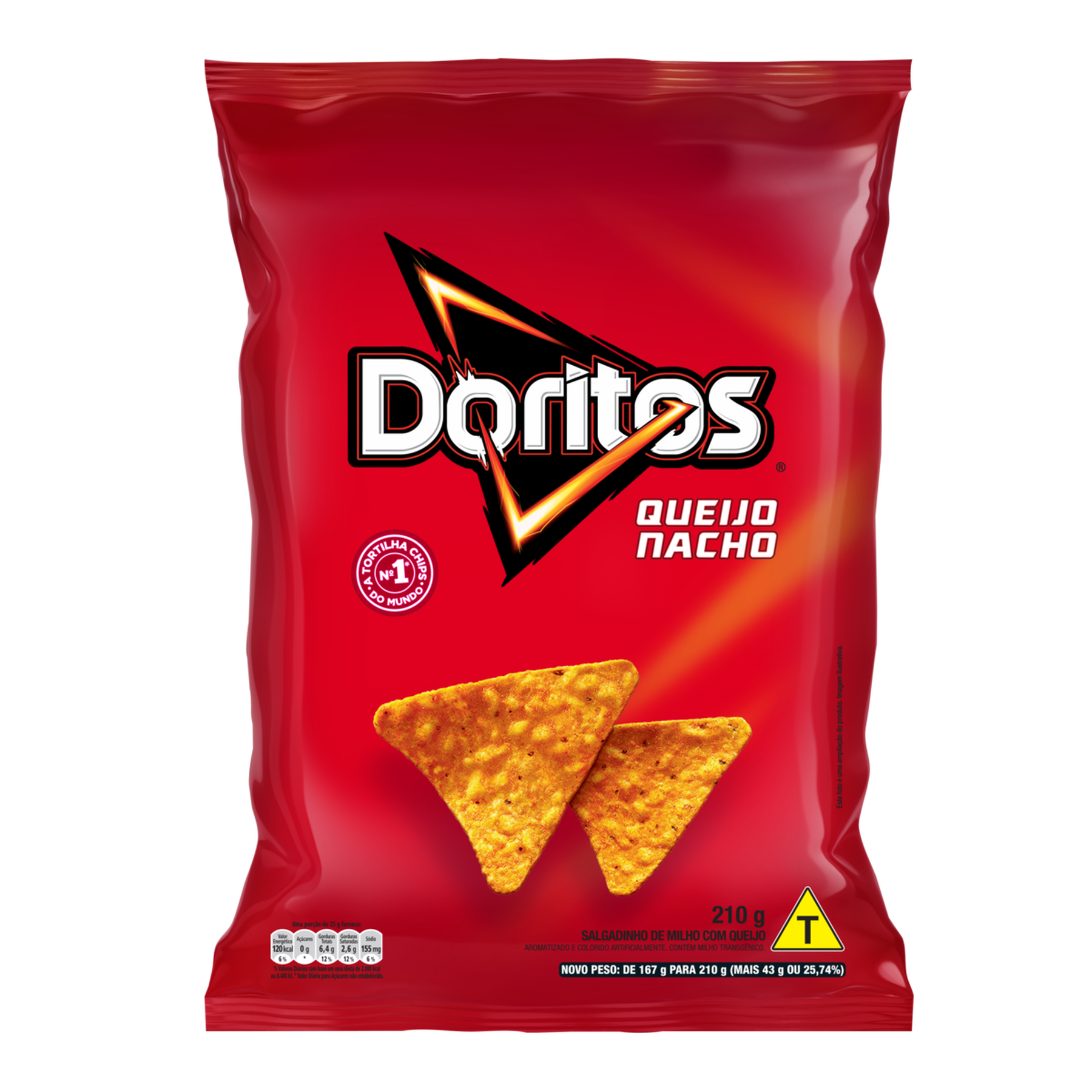 Salgadinho de Milho Queijo Nacho Doritos Pacote 210g