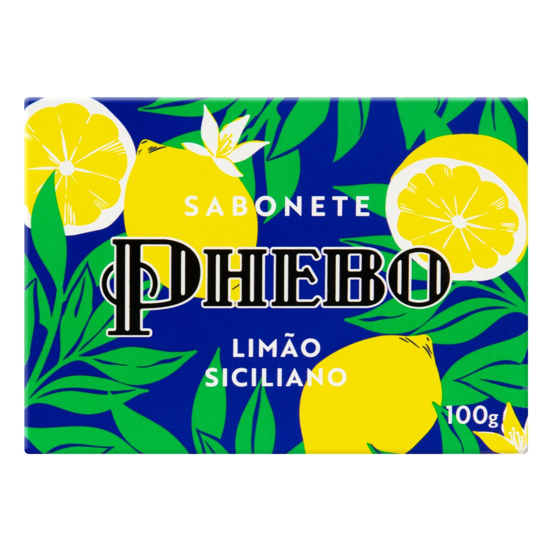 Sabonete Barra Vegetal Lim&atilde;o-Siciliano Phebo Caixa 100g