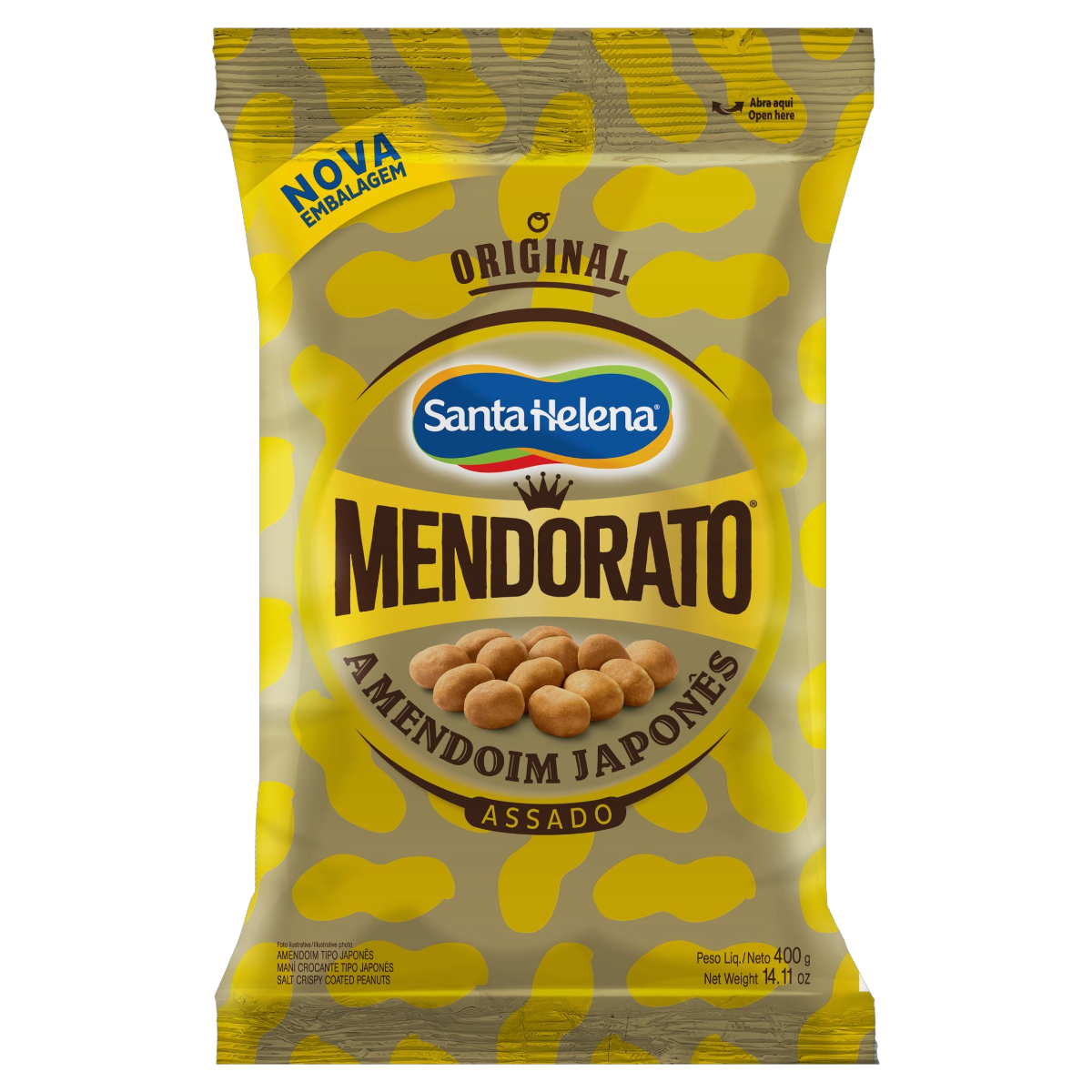 Amendoim Japon&ecirc;s Mendorato Santa Helena Pacote 400g