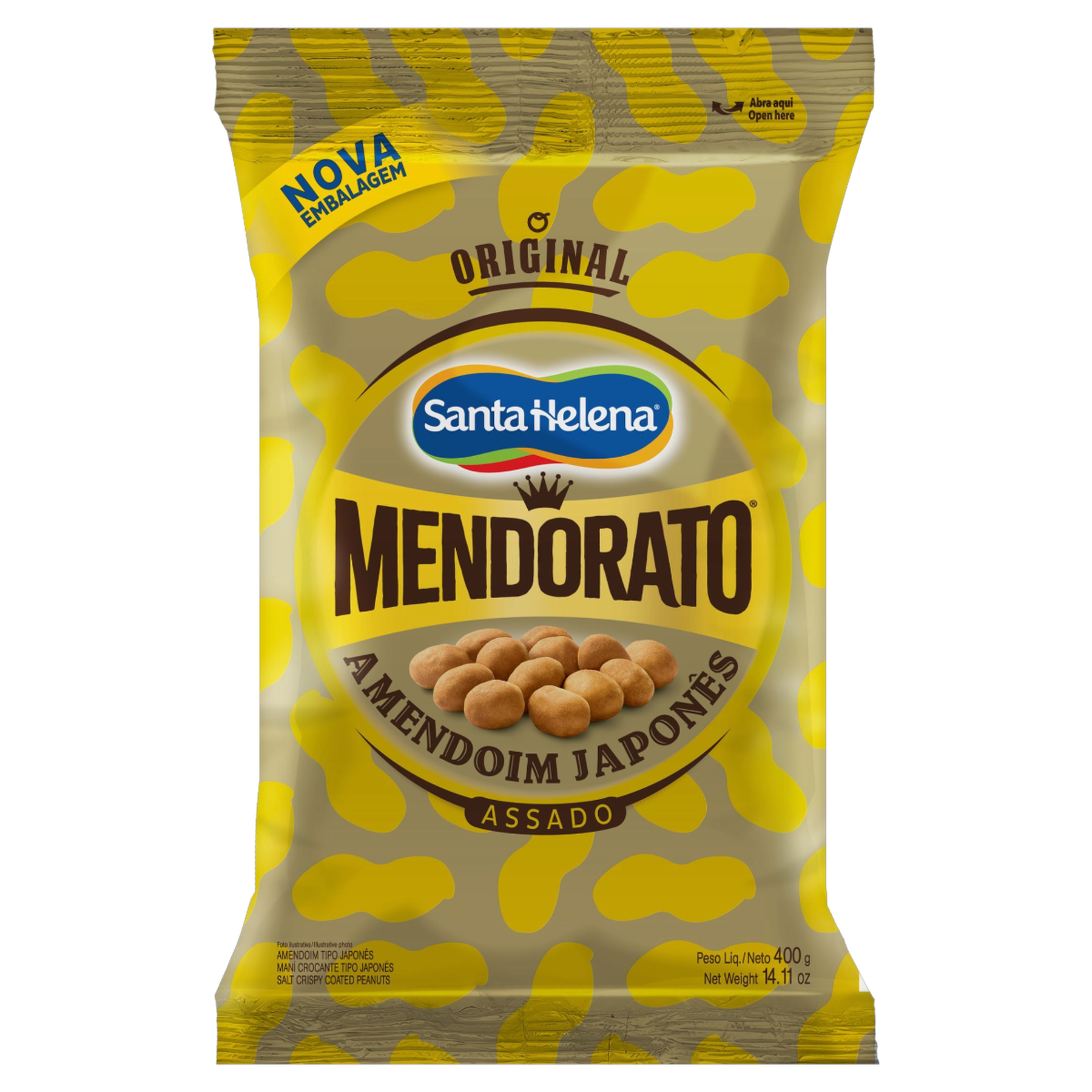 Amendoim Japonês Mendorato Santa Helena Pacote 400g