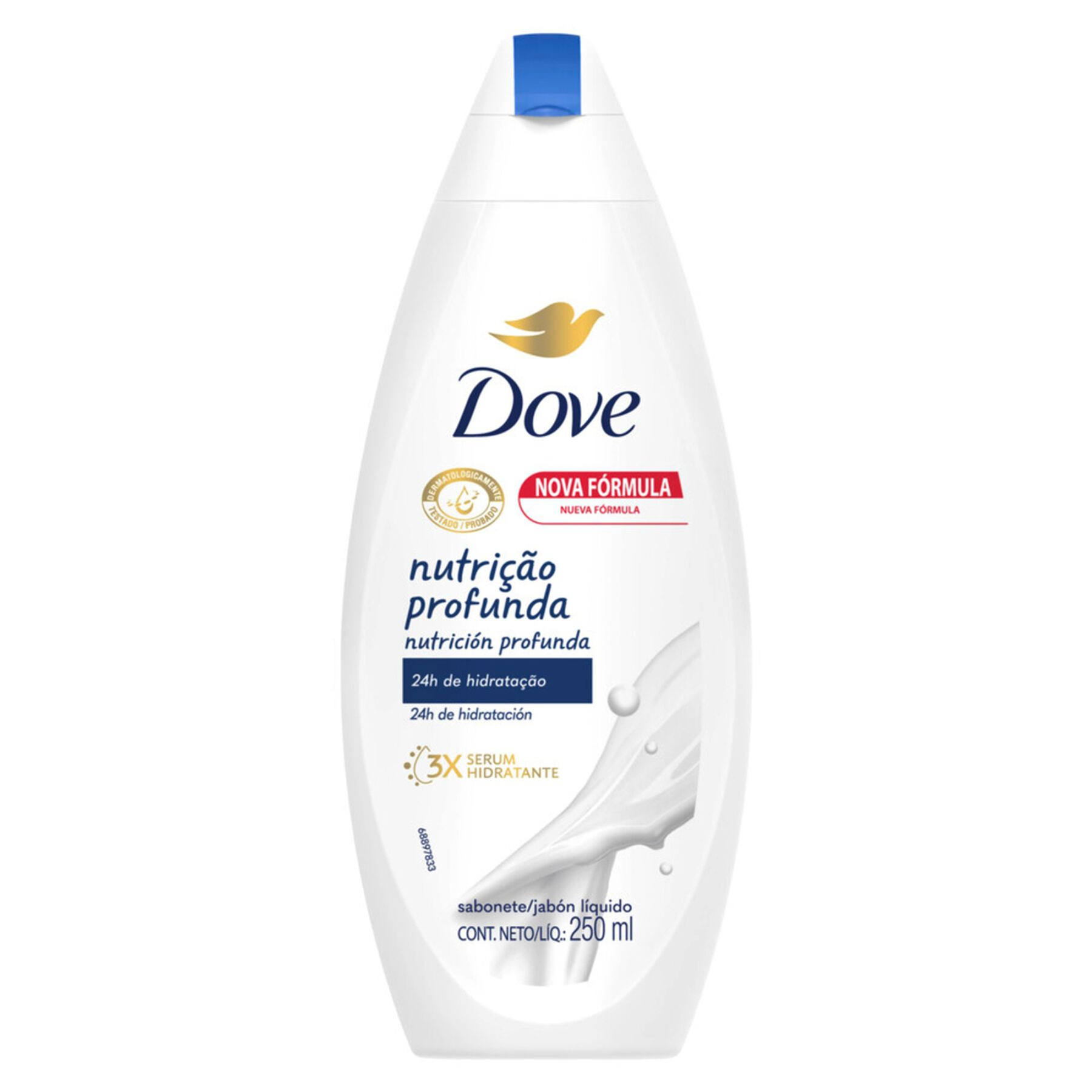 Sabonete L&iacute;quido Dove Nutri&ccedil;&atilde;o Profunda Frasco 250ml