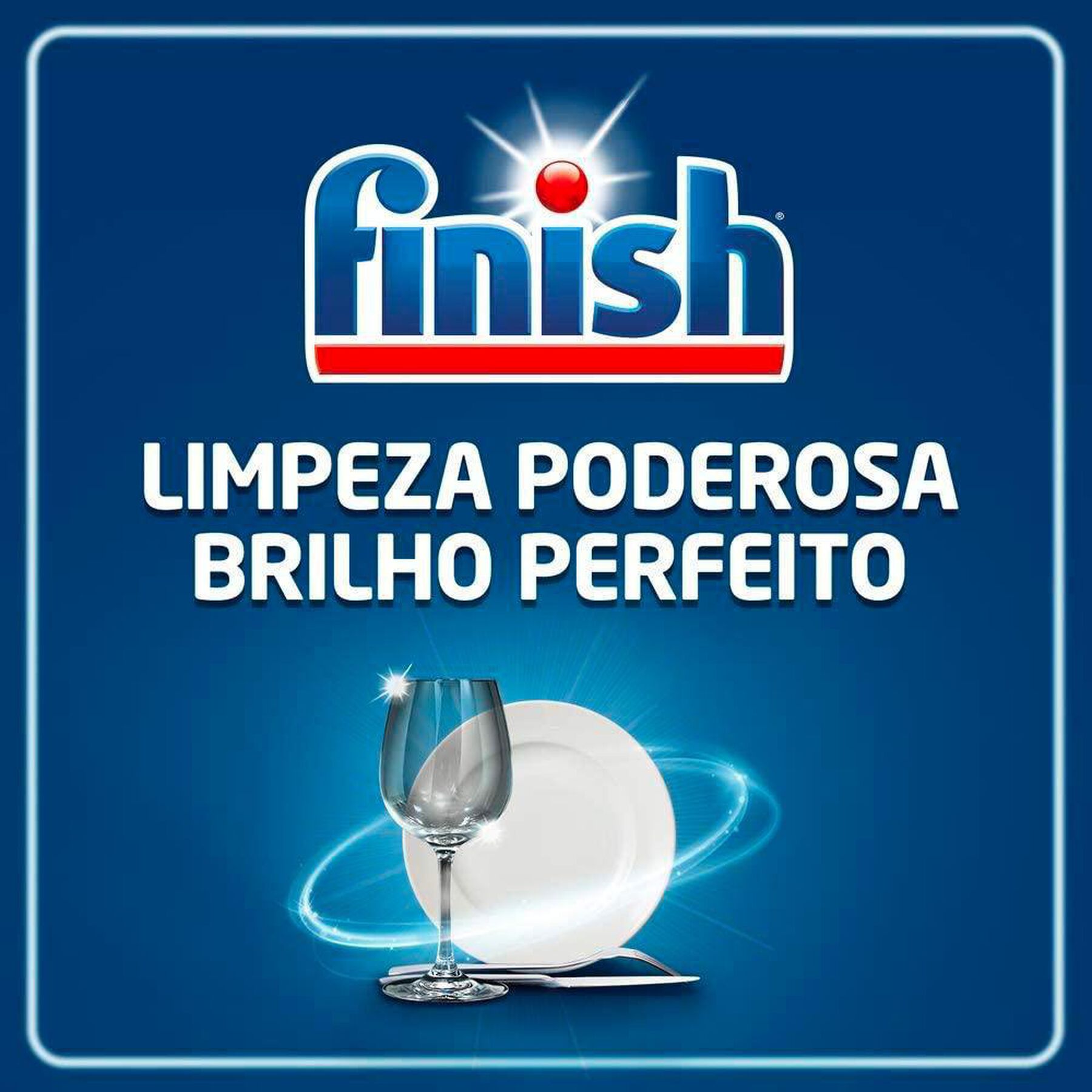 Detergente Tablete para Máquina de Lavar Louças Finish Powerball All In 1 Sachê 480g C/30 Unidades - Embalagem Econômica