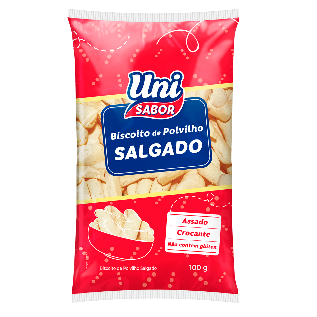 Biscoito de Polvilho Salgado Uni Sabor 100g