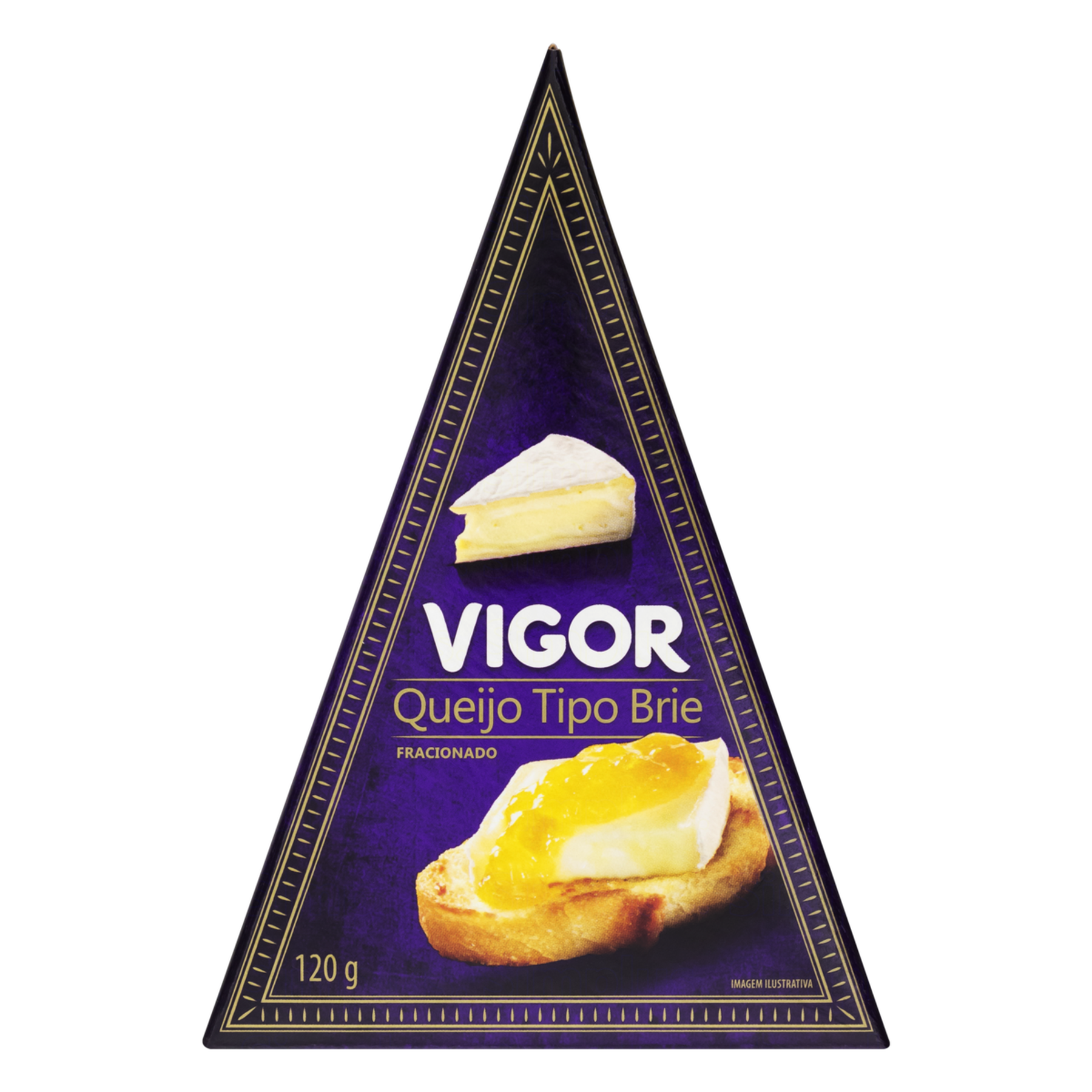 Queijo Brie Fracionado Vigor Pe&ccedil;a 120g