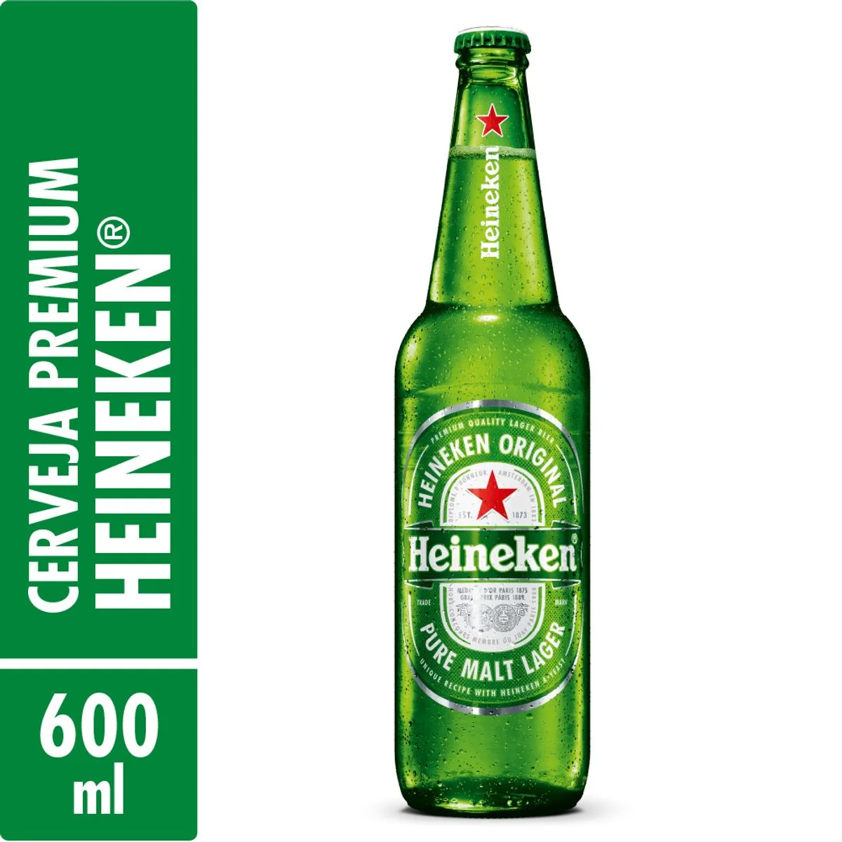 Cerveja Lager Heineken Garrafa 600ml
